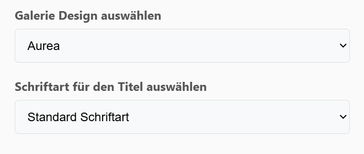 Individuelle Designs und Schriftarten